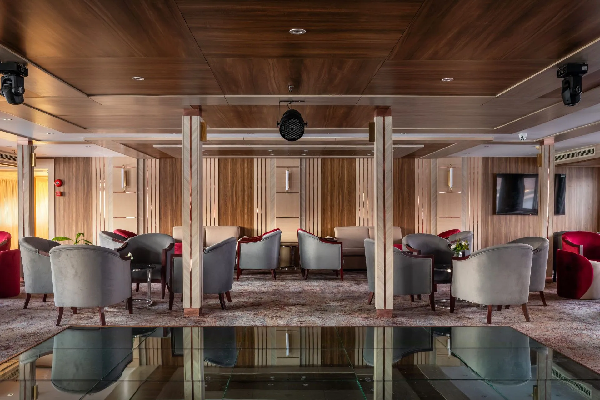 Lounge aboard the MS Chateau Lafayette Nile Cruise Nile cruise